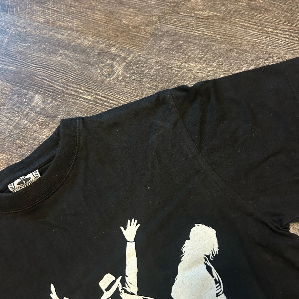 Vintage Michael Jackson King of Pop T-Shirt Black Adult Small Faded Graphic - Picture 2 of 7